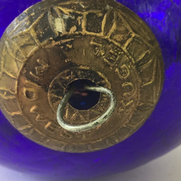 Extra Large 19” Kugel Cobalt Blue Glass Ornament - Picture 6 of 12